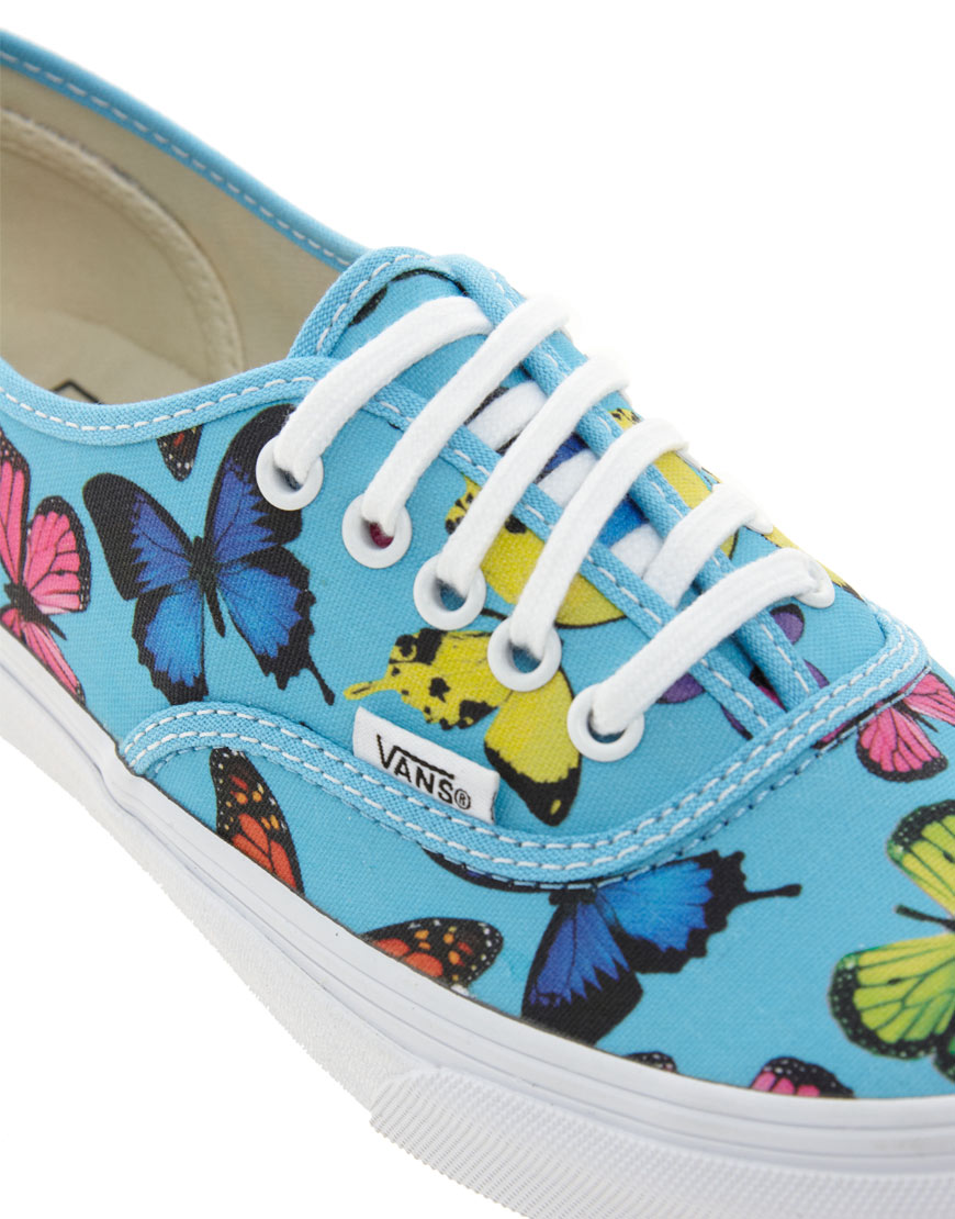 Vans Authentic Slim Butterflies Trainers Lyst