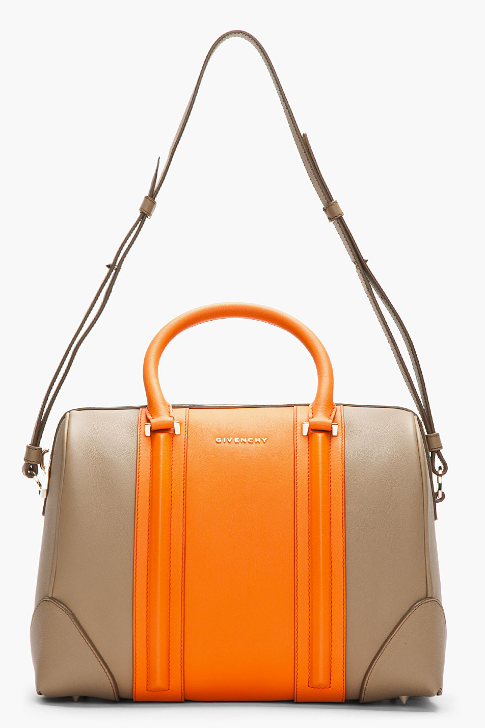 Lyst Givenchy New Line Bi Color Tote in Orange