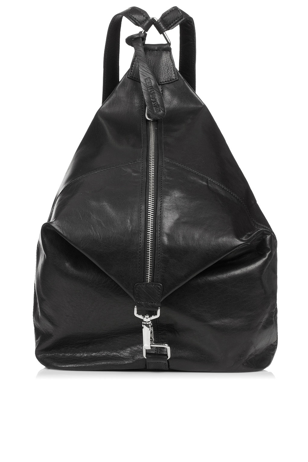 Lyst - Topshop Clean Clip Backpack in Black