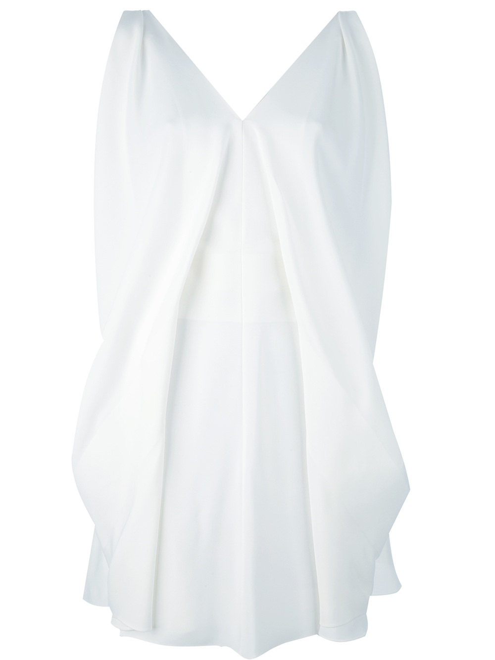 Balenciaga Mini Dress in White | Lyst