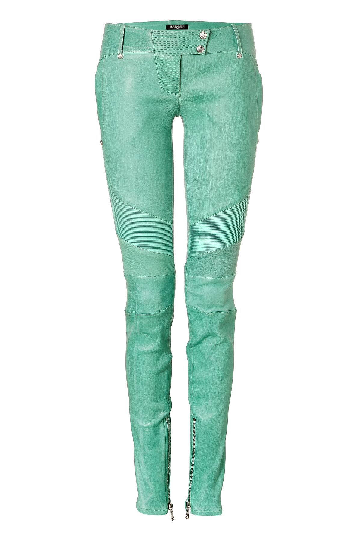 leather pants green