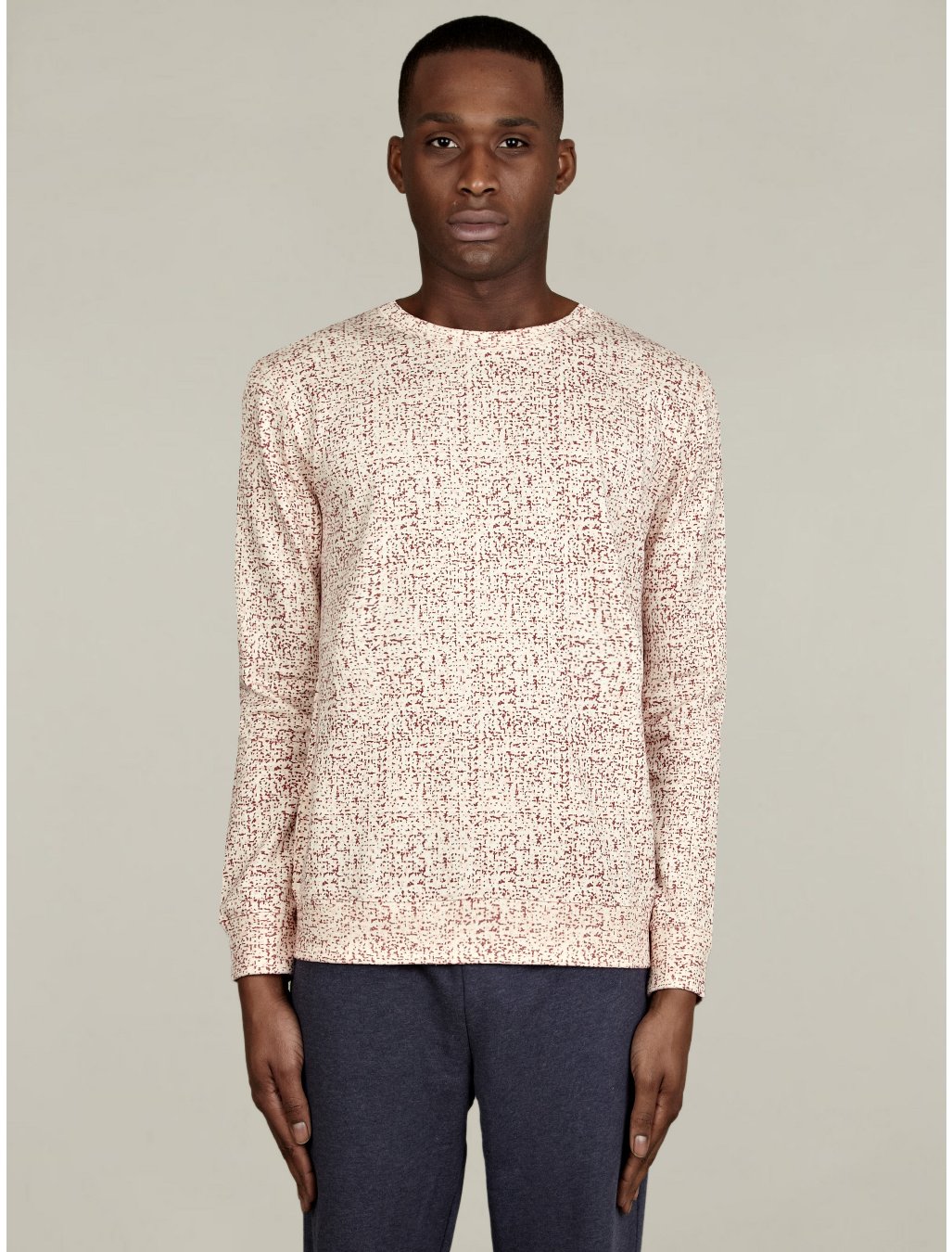 A.p.c. Mens Peach Speckled Simple Sweatshirt in Beige for Men | Lyst