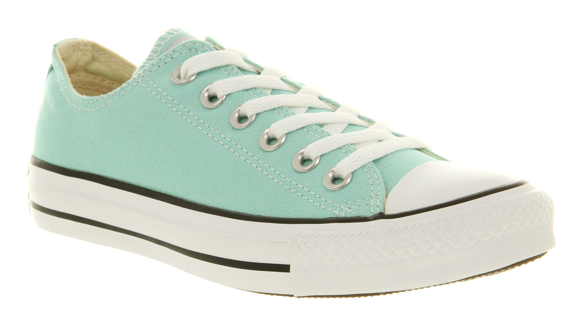 converse turquoise low tops