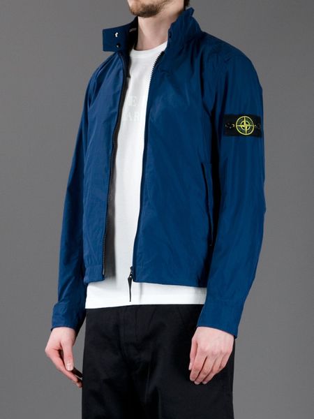 Stone Island Micro Reps Jacket in Blue for Men | Lyst