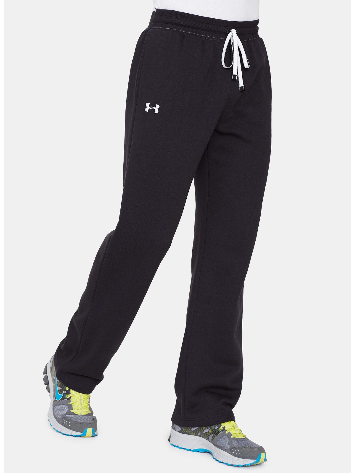 Under Armour CHALLENGER - Tracksuit bottoms - pitch gray/white/grey 
