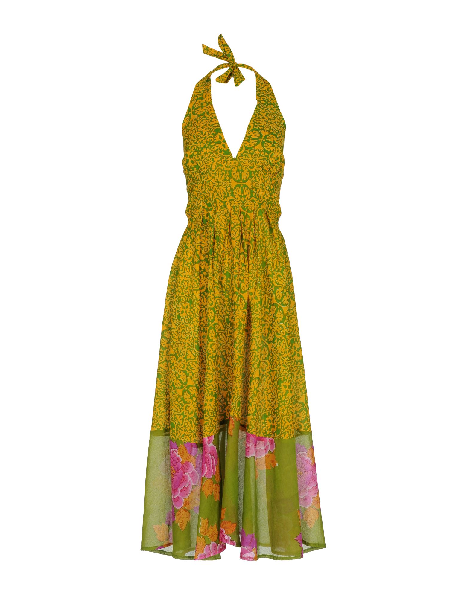 Lisa Corti Long Dresses in Green (yellow) | Lyst
