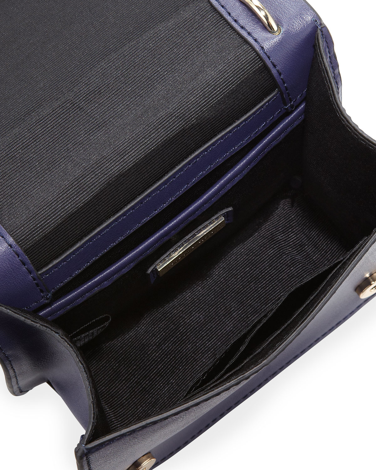 Lyst Bcbgmaxazria Leather Crossbody Bag In Blue Gallery