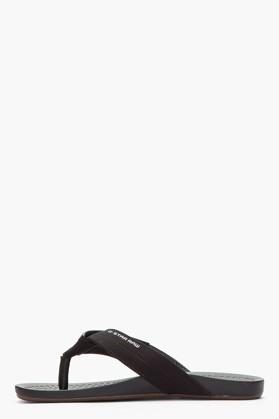 Lyst - G-Star Raw Black Canvas Leathertrimmed Bridgeport Hampton Sandals in Black for Men