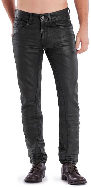 Guess Skinny Motorcycle Jeans in Black for Men | Lyst