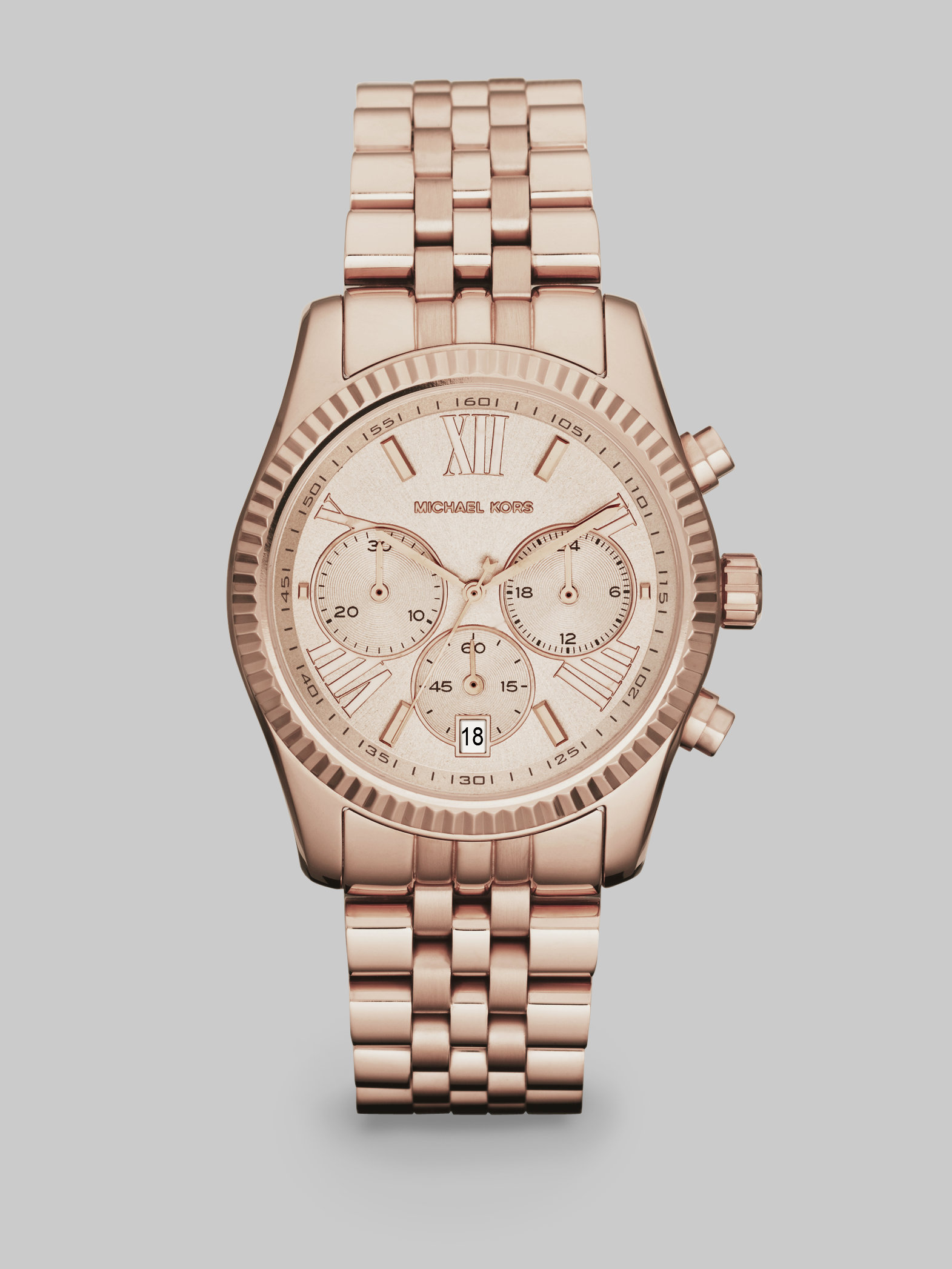 michael kors lexington rose gold