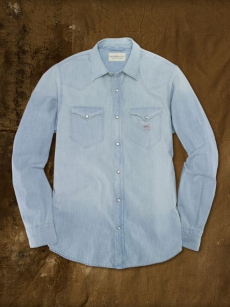 Ralph Lauren Western Cowboy Shirt in Blue for Men (sun bleached ...