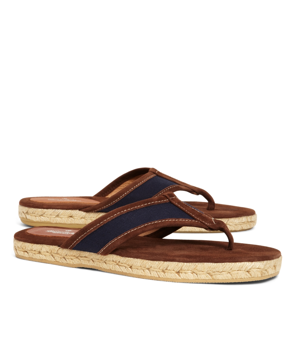 brooks brothers mens flip flops