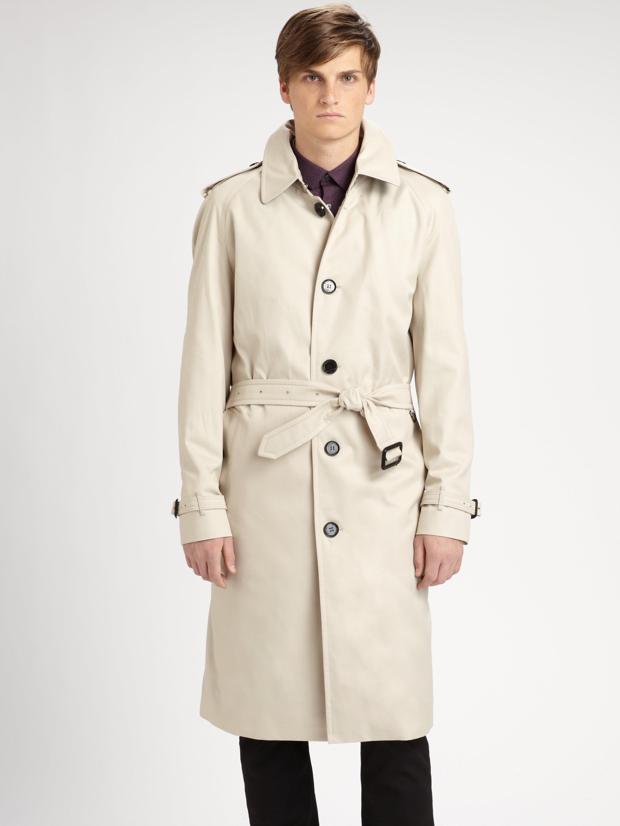 Lyst - Burberry Trench 19 Long Raincoat in Natural for Men