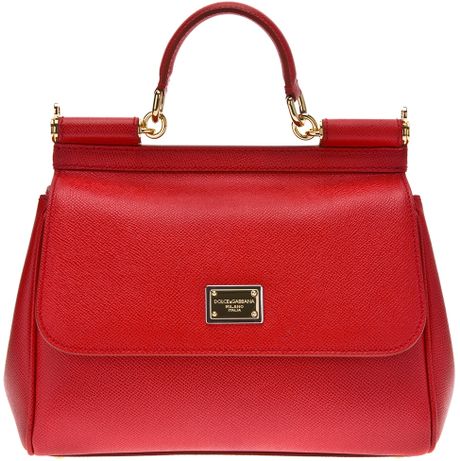 Dolce & Gabbana Small Sicily Bag in Red | Lyst