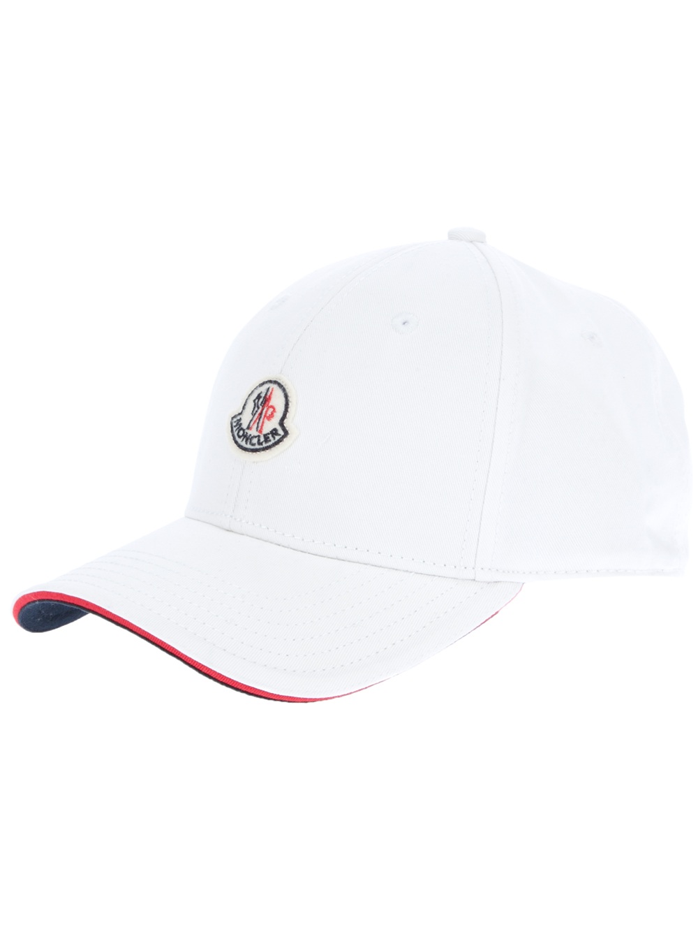 Lyst - Moncler Logo Baseball Cap in White for Men