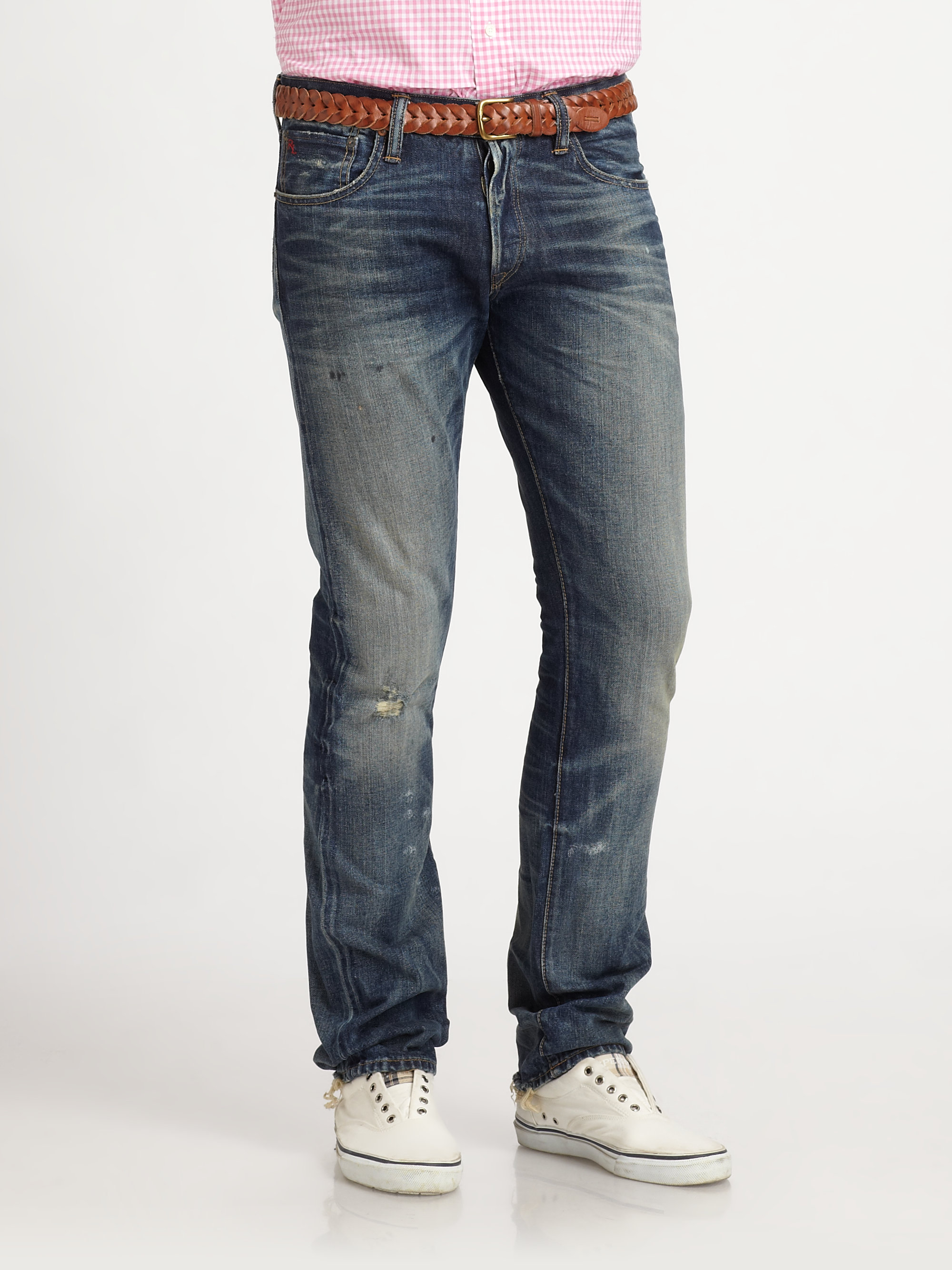 Polo ralph lauren Varick Slim-fit Jeans in Blue for Men | Lyst