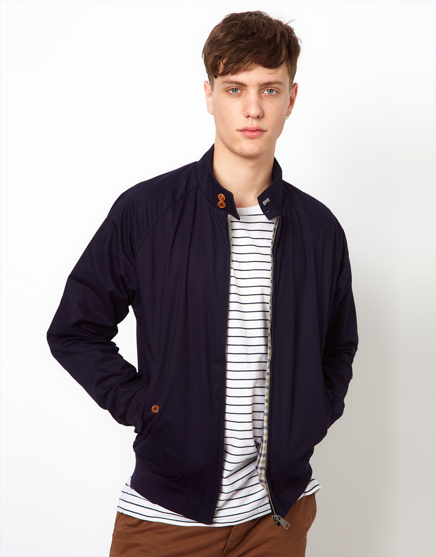 Download Ben sherman Harrington Bomber Jacket in Blue for Men | Lyst