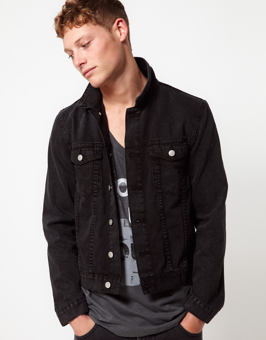 Cheap Monday Tobias Denim Jacket in Black for Men - Lyst