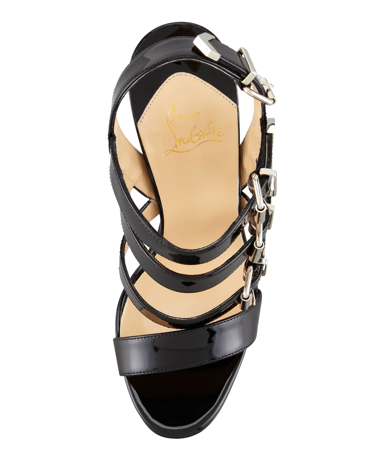 Lyst - Christian Louboutin Multi-buckle Sandal in Black