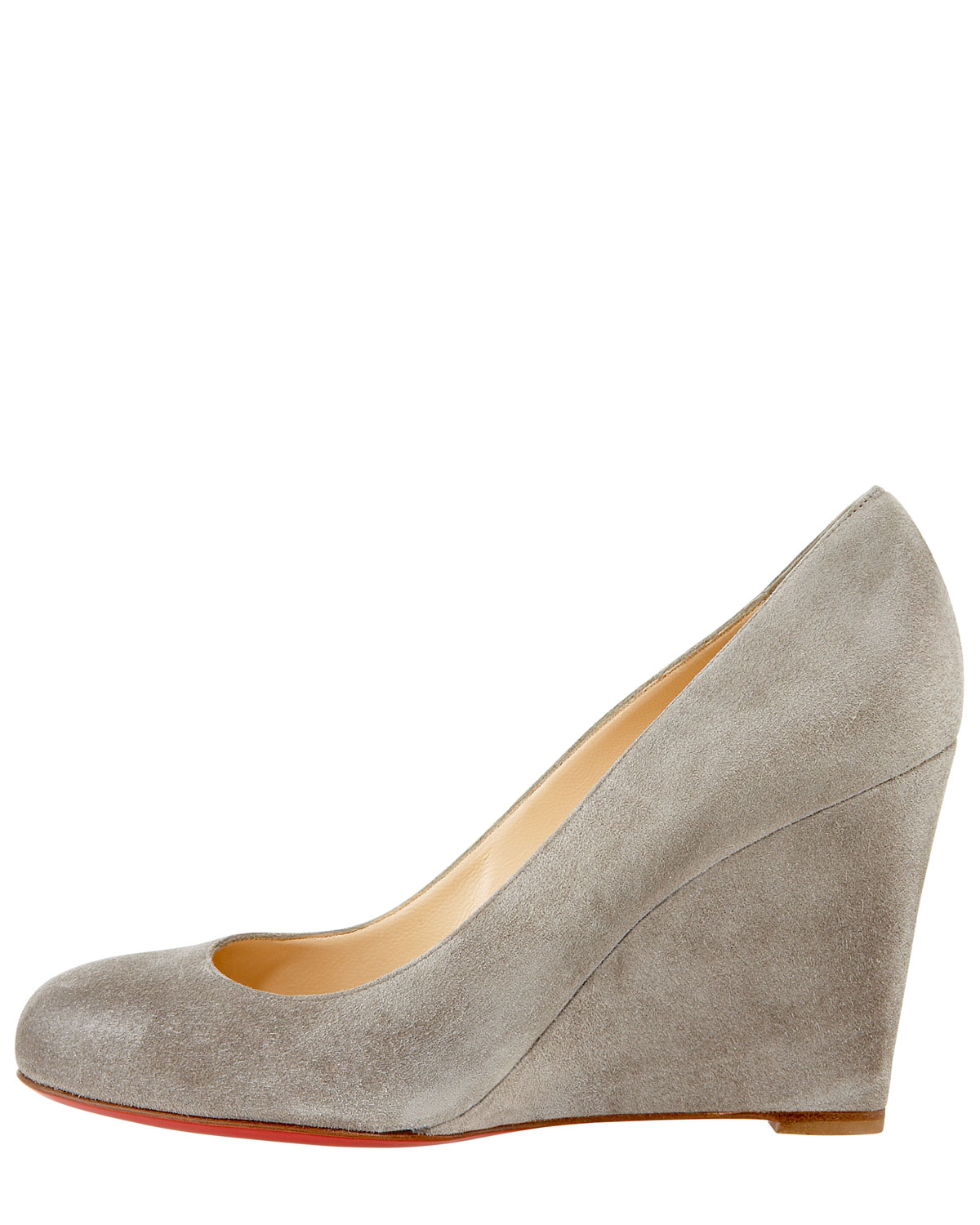 Christian louboutin Ron Ron Zeppa Wedge Pump in Gray | Lyst  