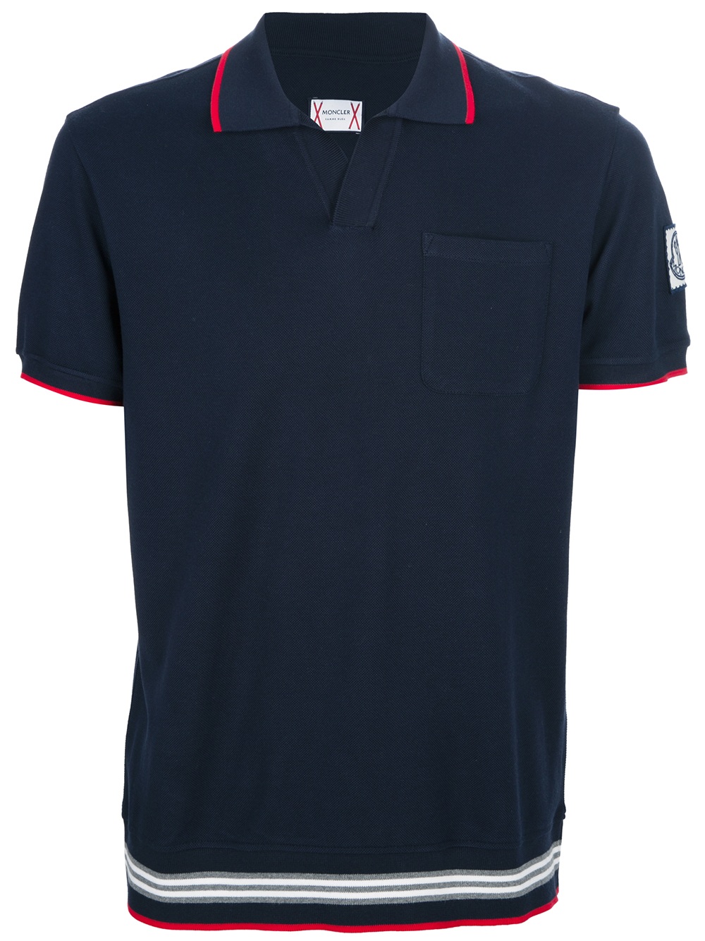 moncler gamme bleu polo