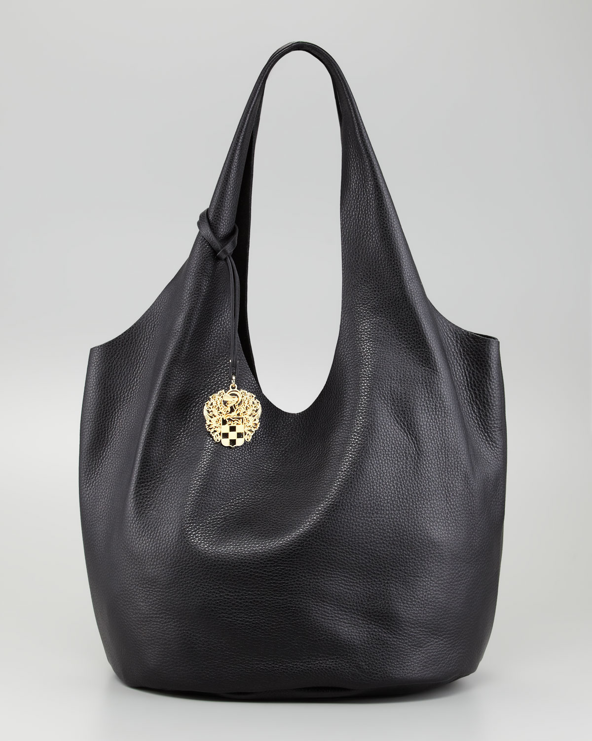 Lyst Vince Camuto Wow Shrunken Leather Tote Bag In Black Gallery