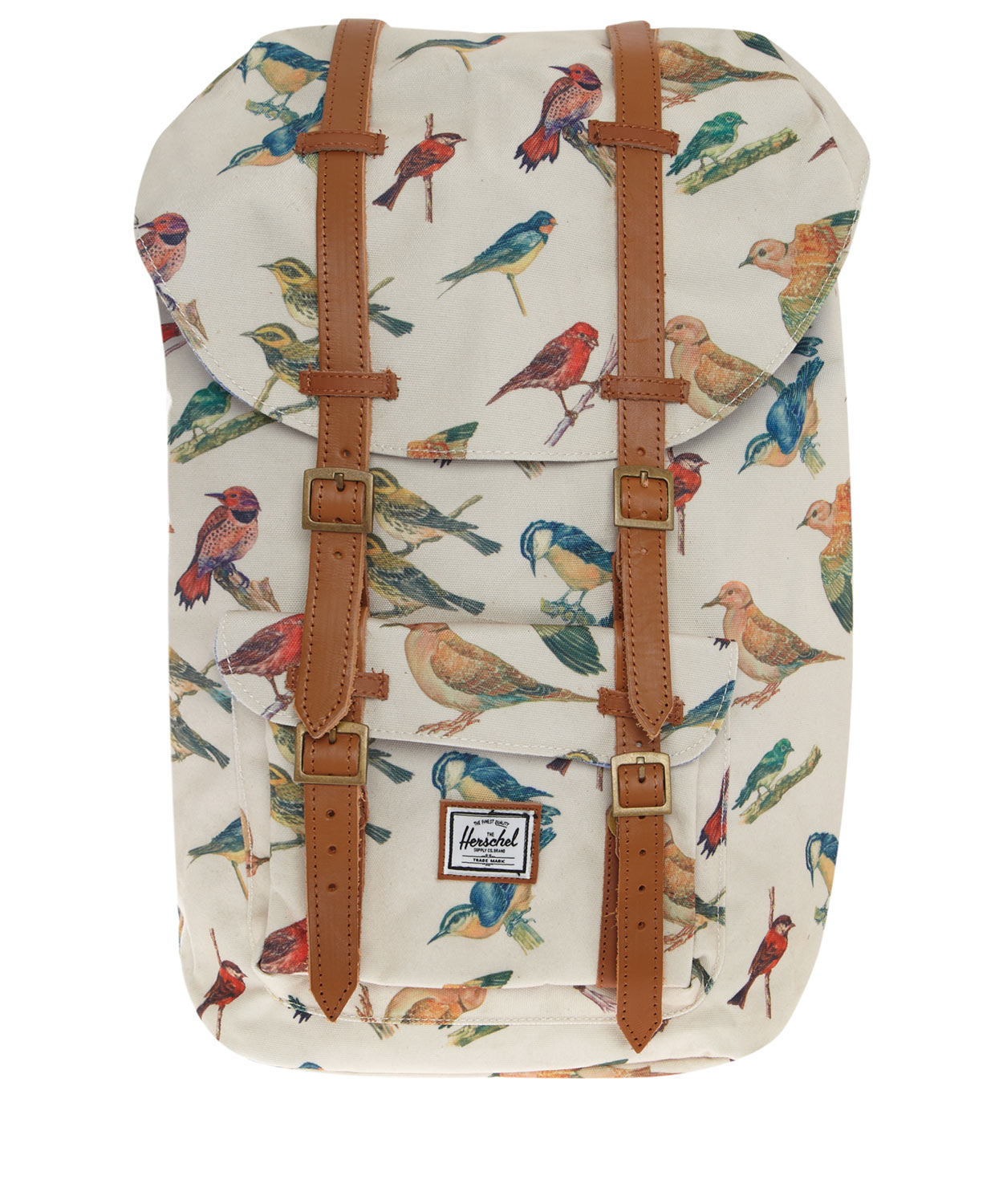 Lyst Herschel supply co. Cream Little America Woodlands Bird Print