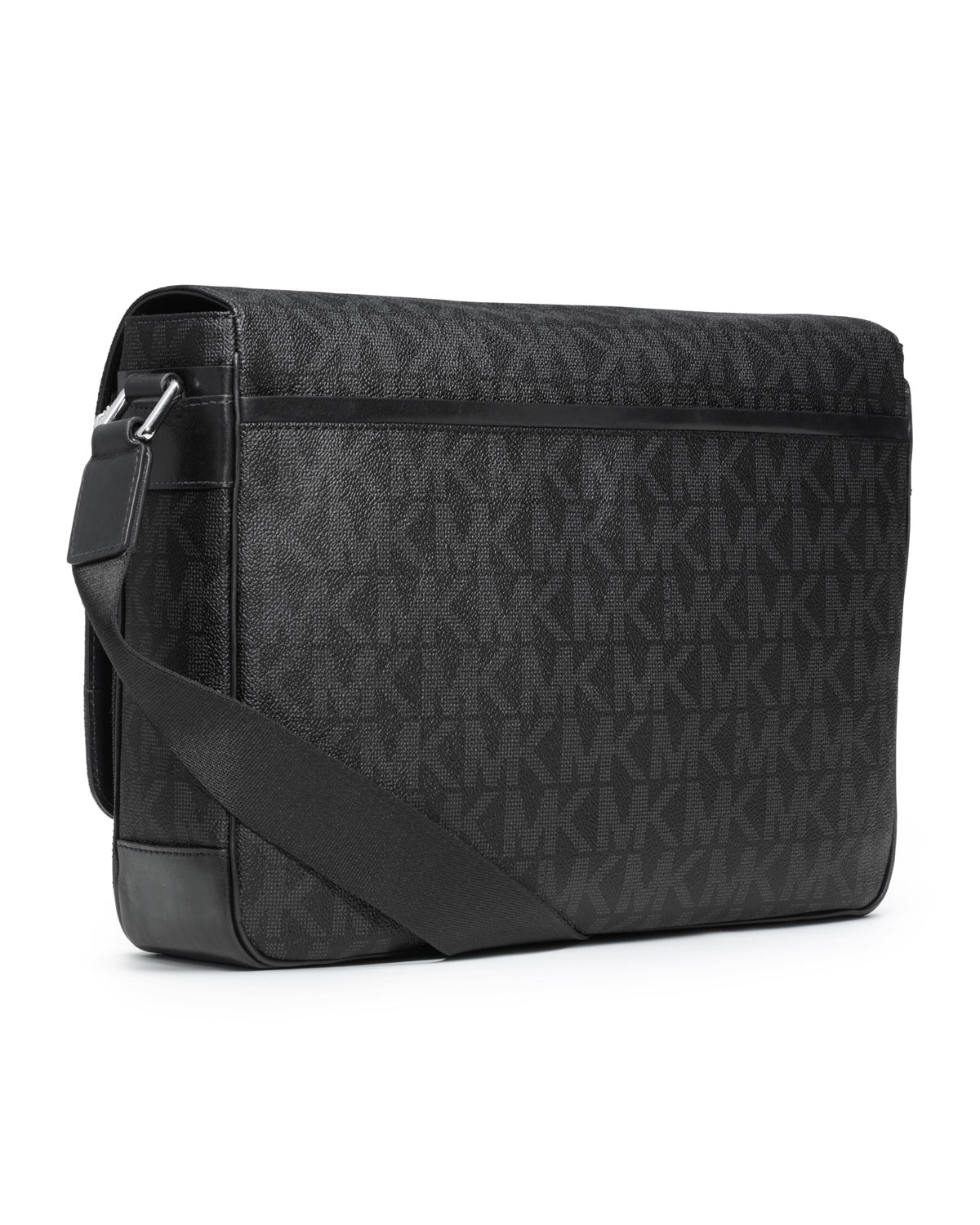 Michael kors Large Logo Messenger Bag in Black for Men | Lyst