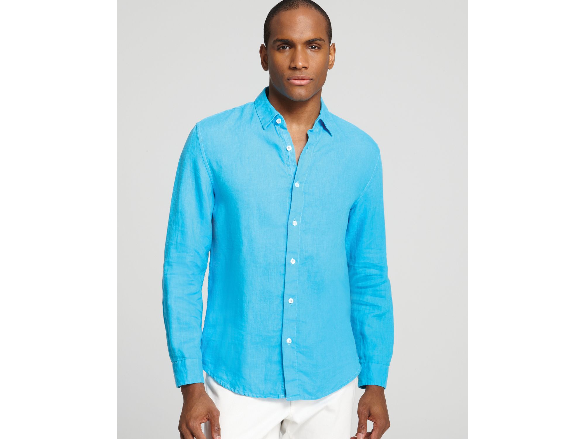 tahari linen shirts