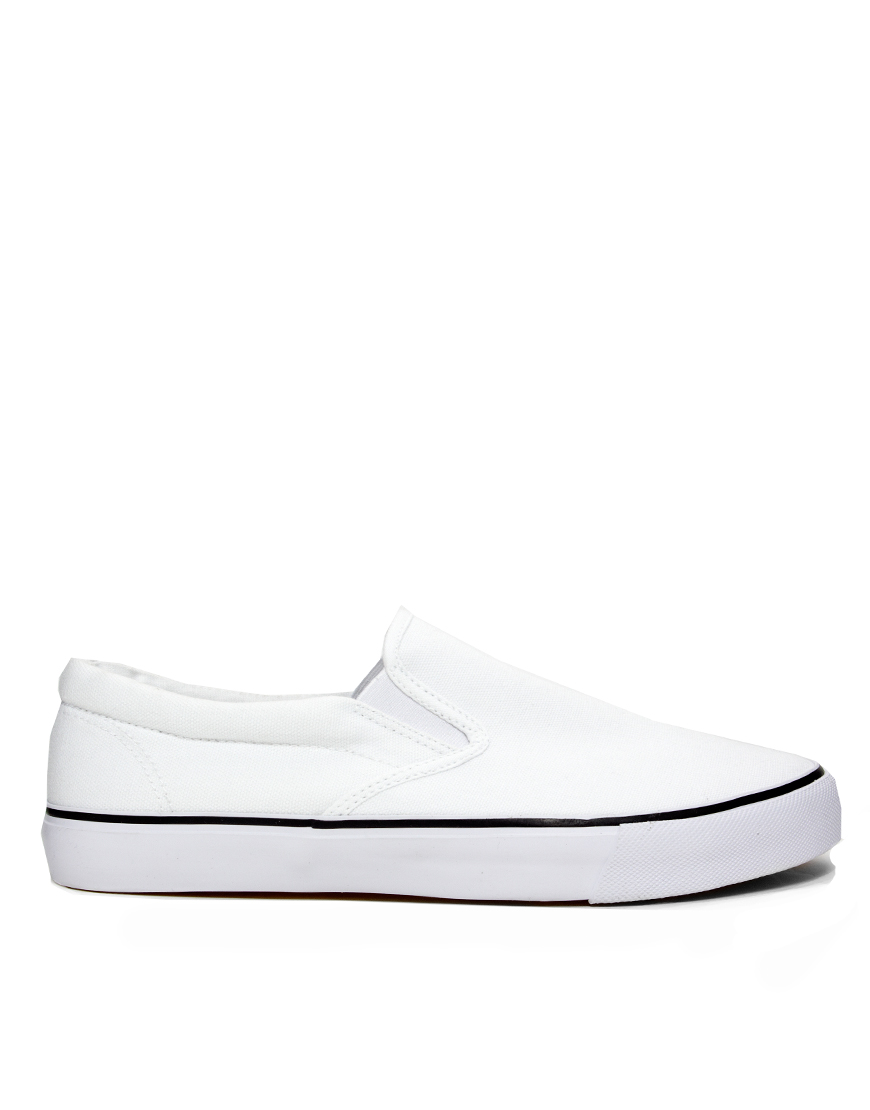 asos white plimsolls