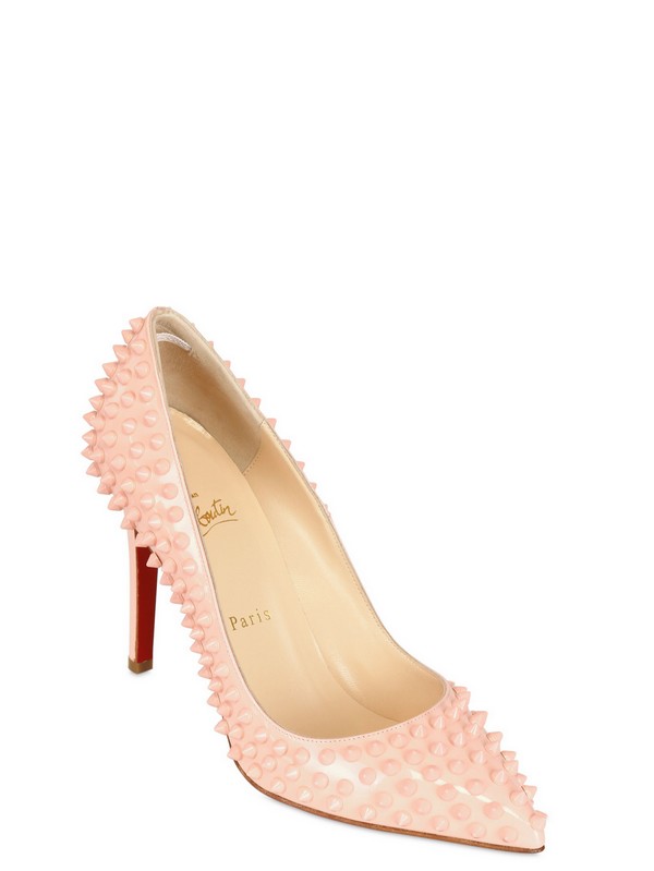 christian louboutin pigalle pink spikes - Bavilon Salon  