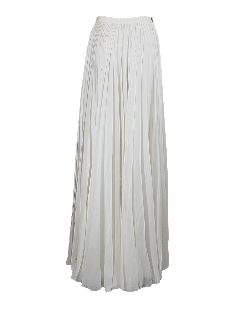 Lyst - J. mendel Chiffon Pleated Maxi Skirt in White