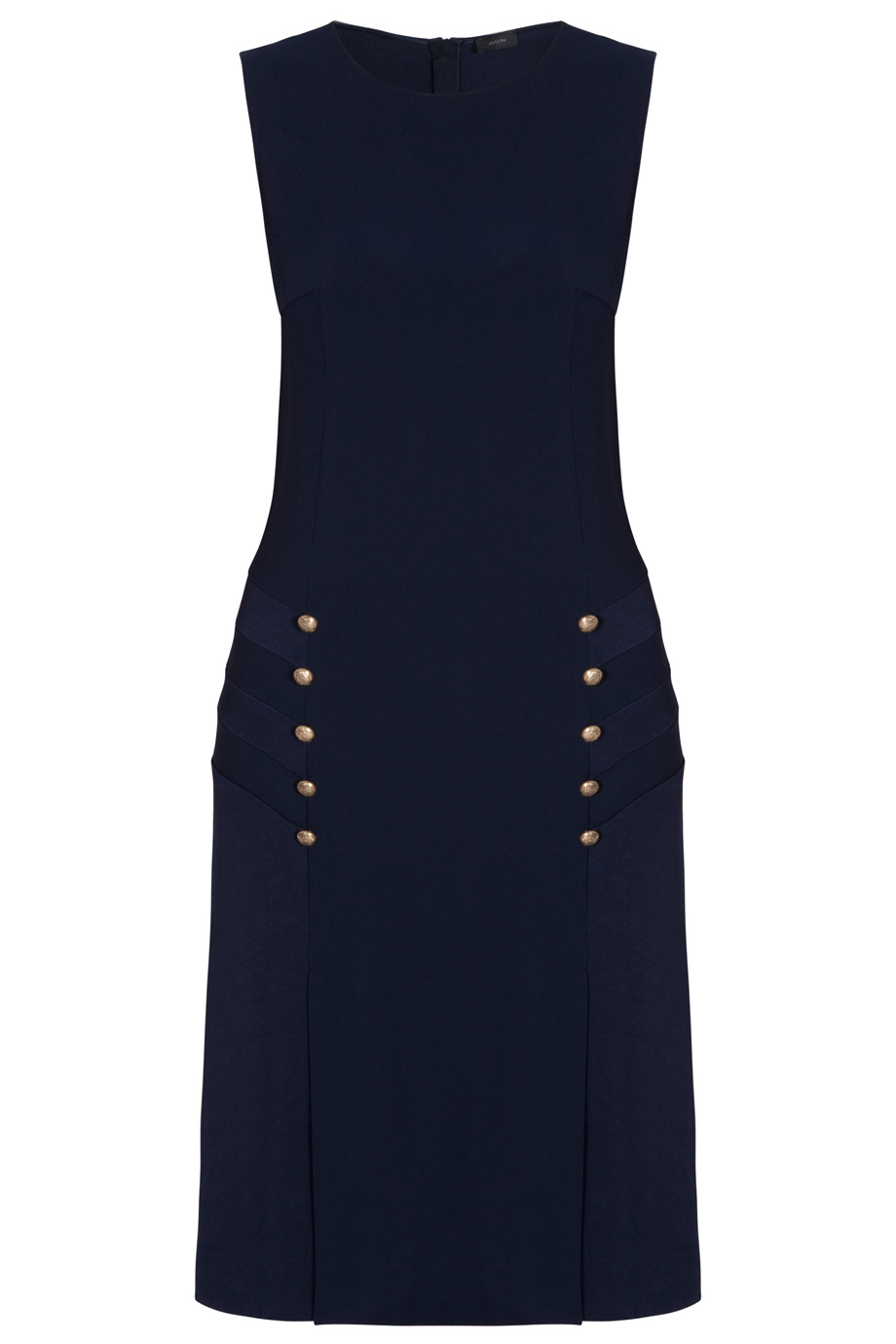 Lyst - Joseph Step Military Side Button Dress in Blue
