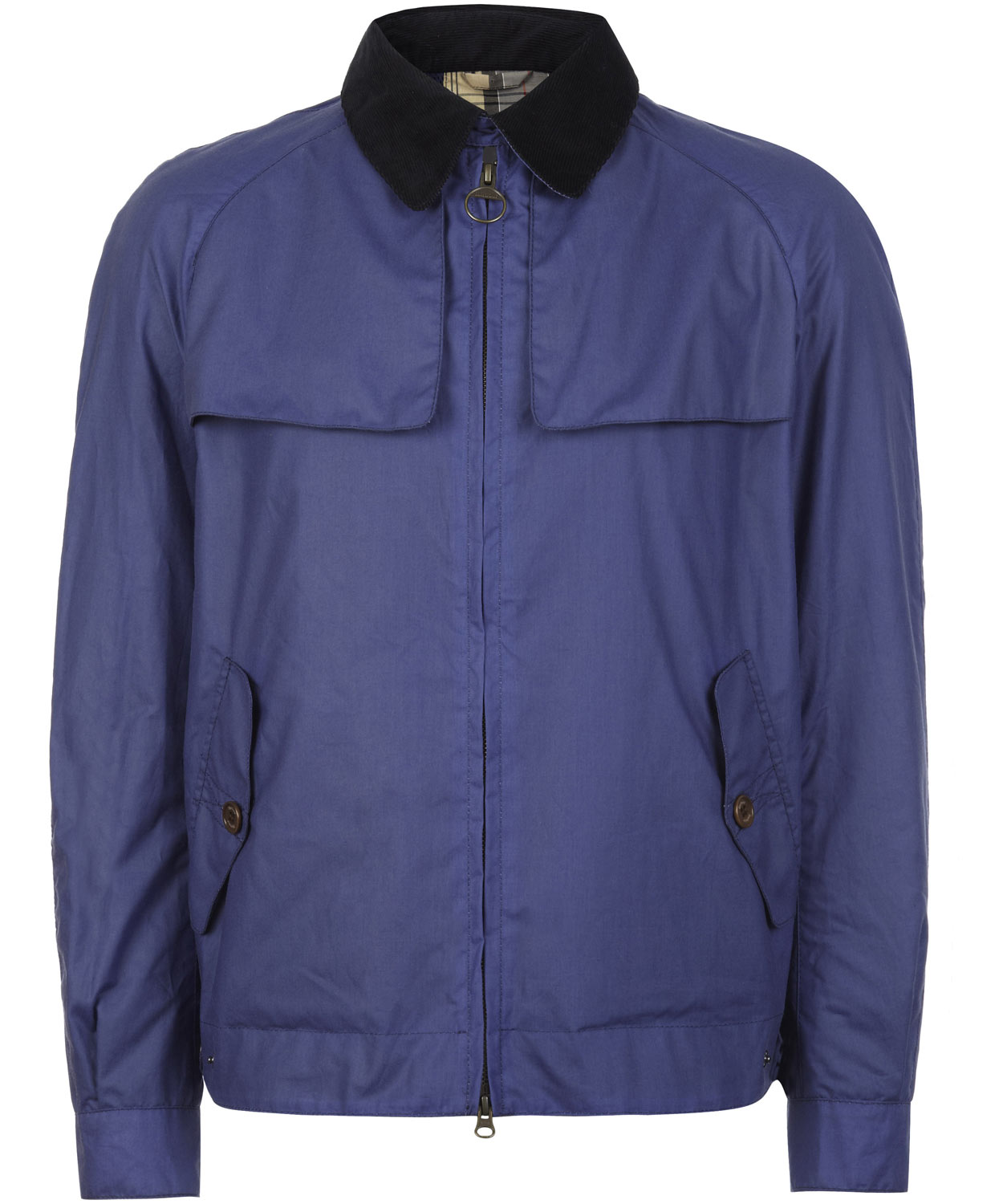 Lyst - Barbour Blue Waxed Cotton Bomber Jacket in Blue for Men