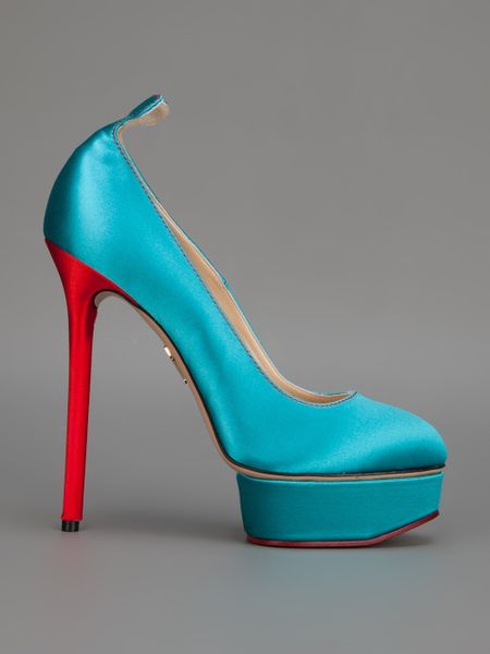 Charlotte Olympia Josephine Pump in Blue (turquoise) | Lyst