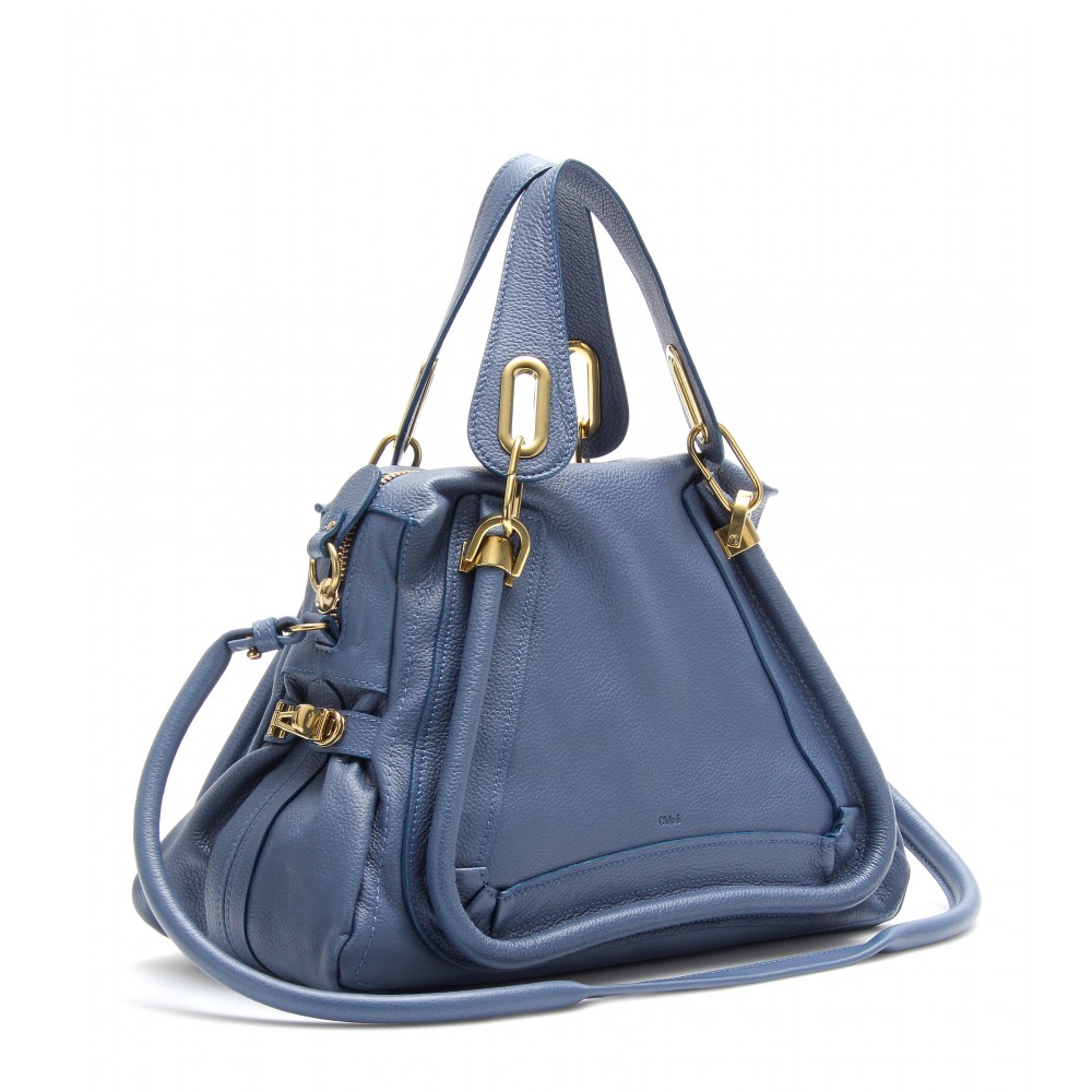 clohe handbags - Chlo Paraty Medium Leather Shoulder Bag in Blue (blueberry) | Lyst