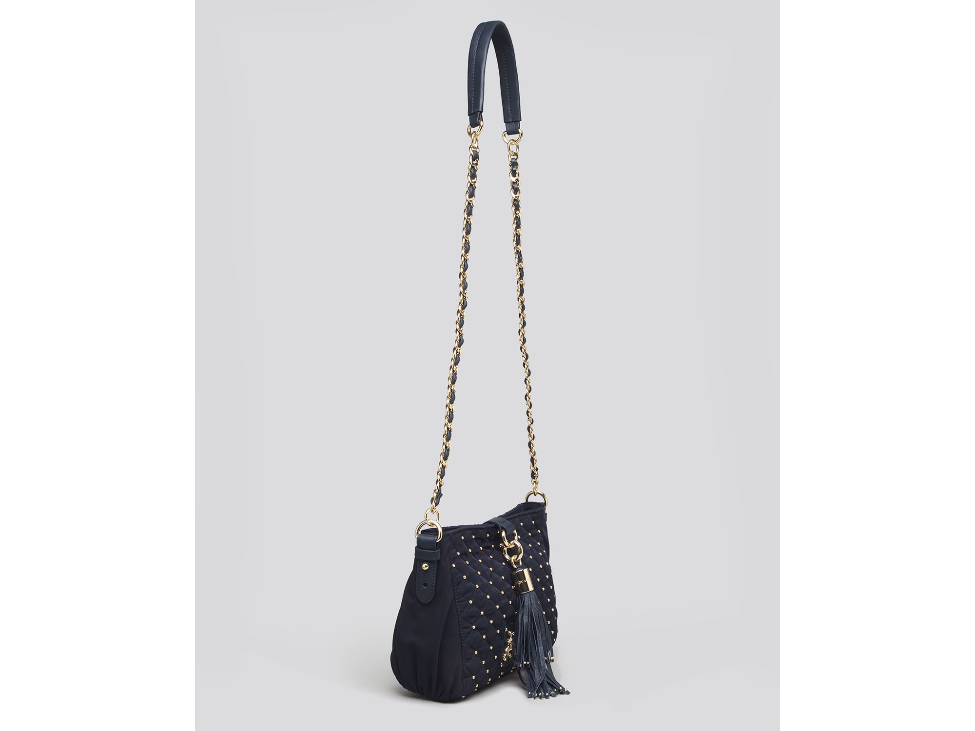 Lyst - Juicy couture Quilted Nylon Crossbody Bag in Blue