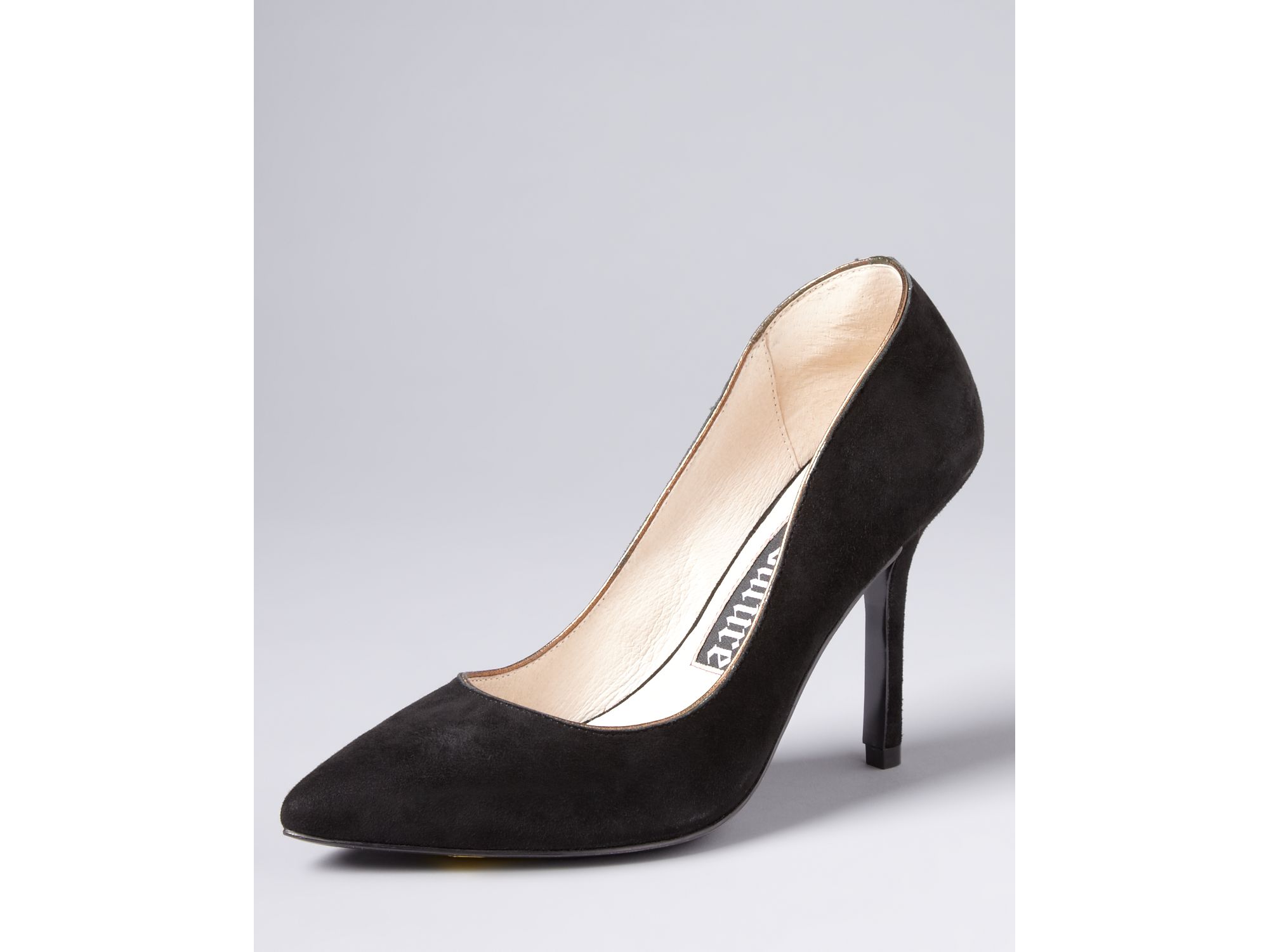 Juicy Couture High Heel Pointy Toe Pumps in Black | Lyst