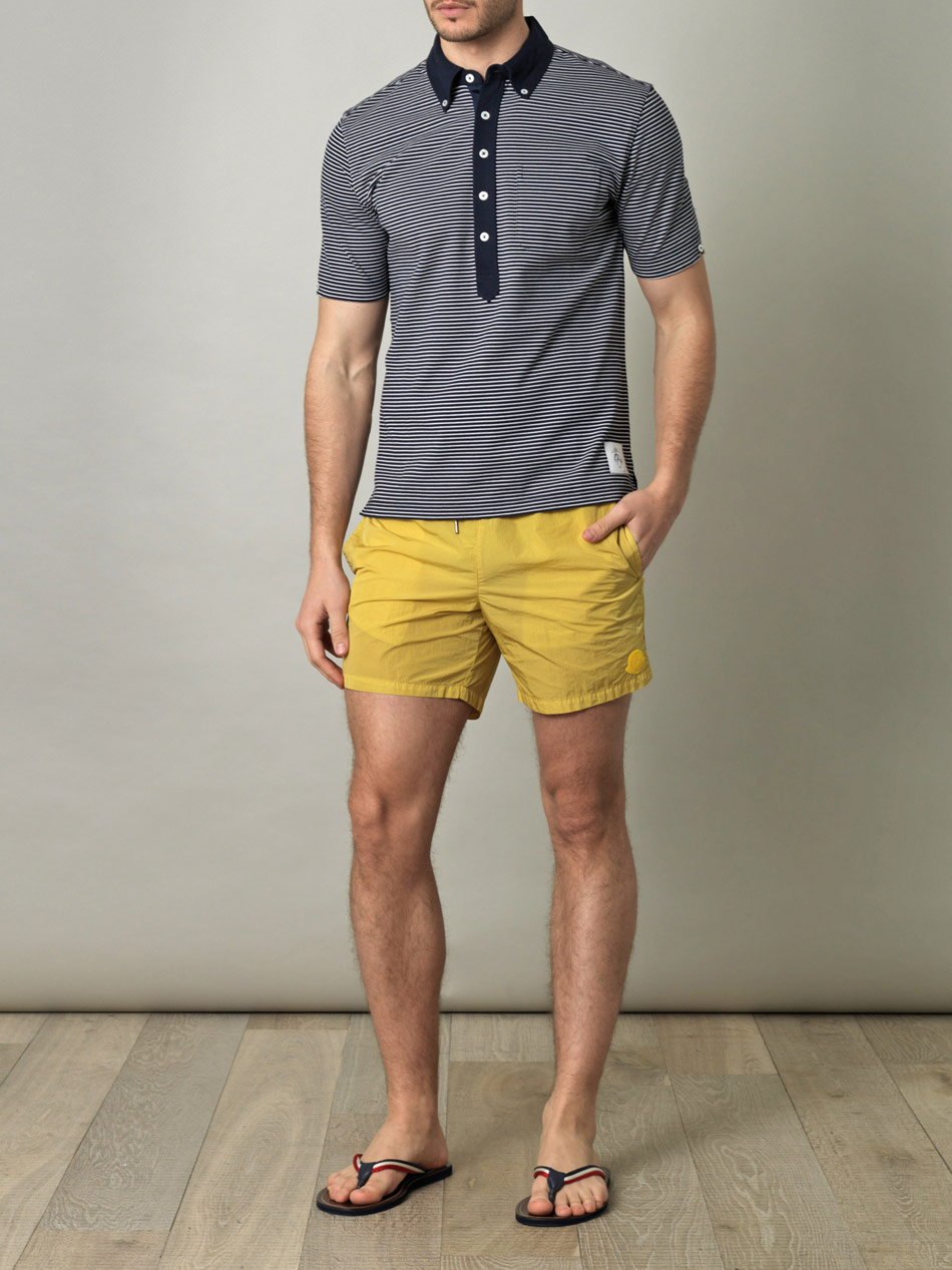 yellow moncler swim shorts yellow moncler swim shorts