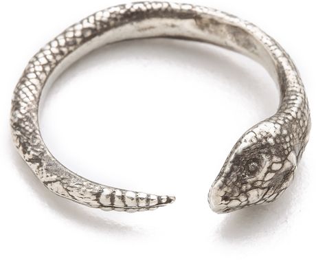 Pamela Love Serpent Ring in Silver | Lyst