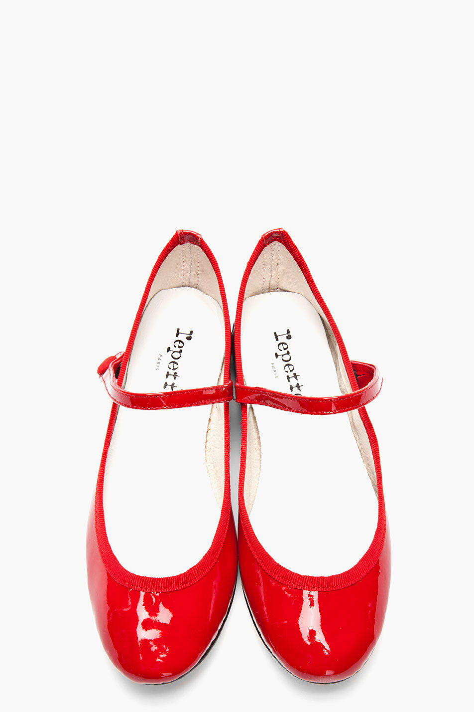 Repetto Red Lio Patent Mary Jane Flats In Red Lyst