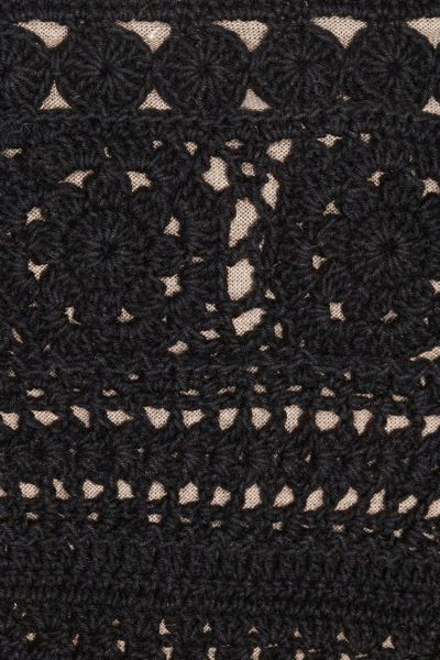 Isabel Marant Crochet Cotton Triangle Bikini in Black | Lyst