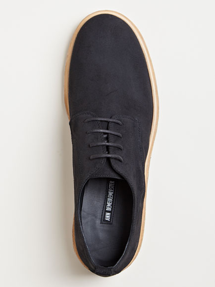 contrast sole derby shoes