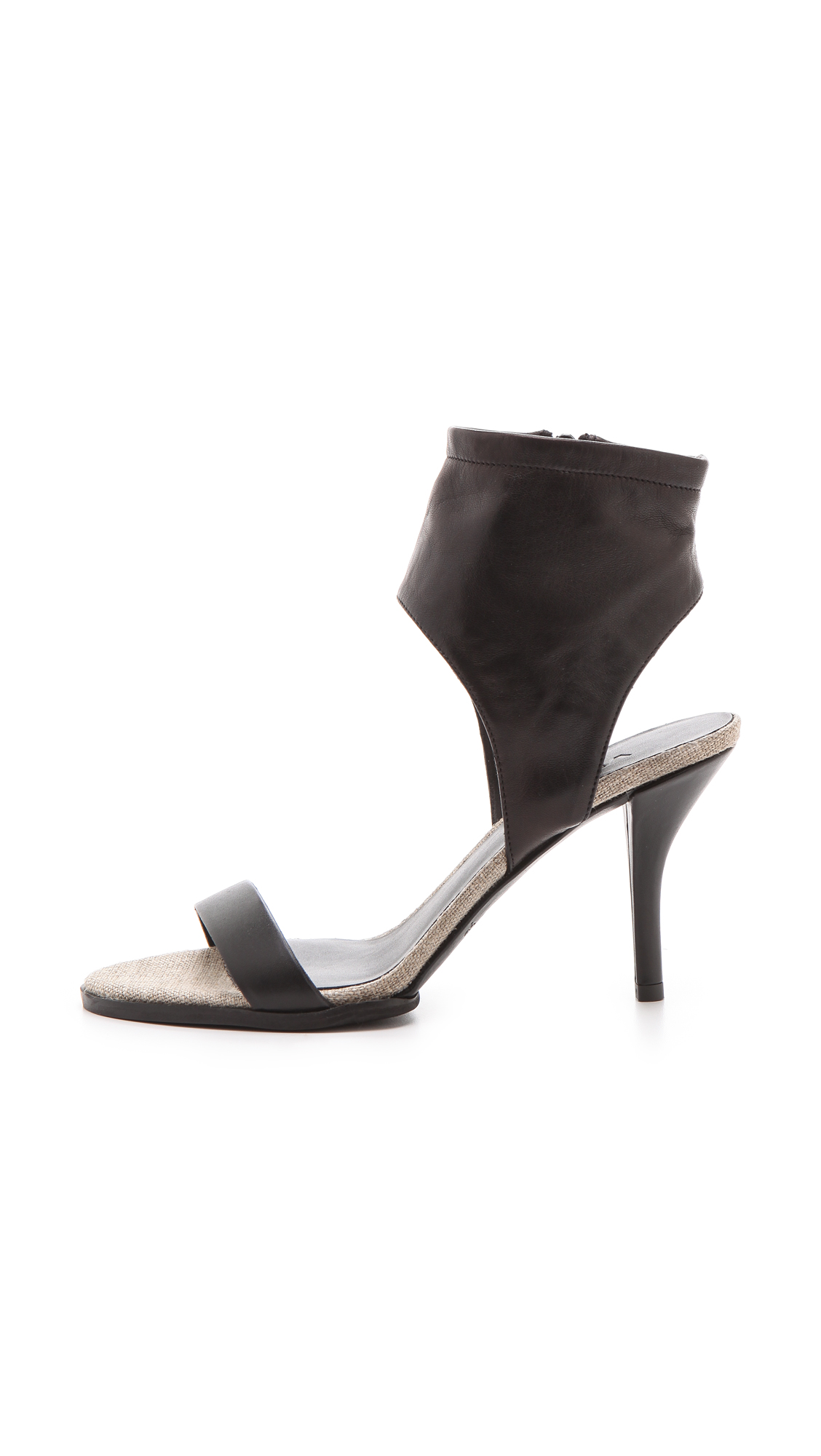 Lyst - Vince Adria Ankle Cuff Sandals in Black