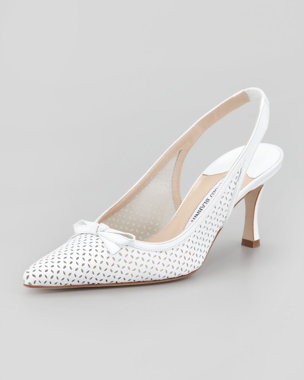 sling back shoes white