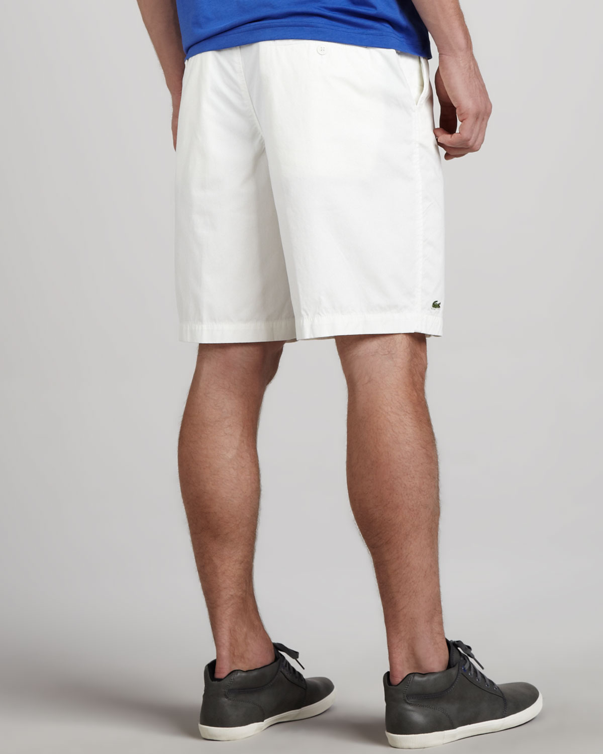 mens lacoste chino shorts