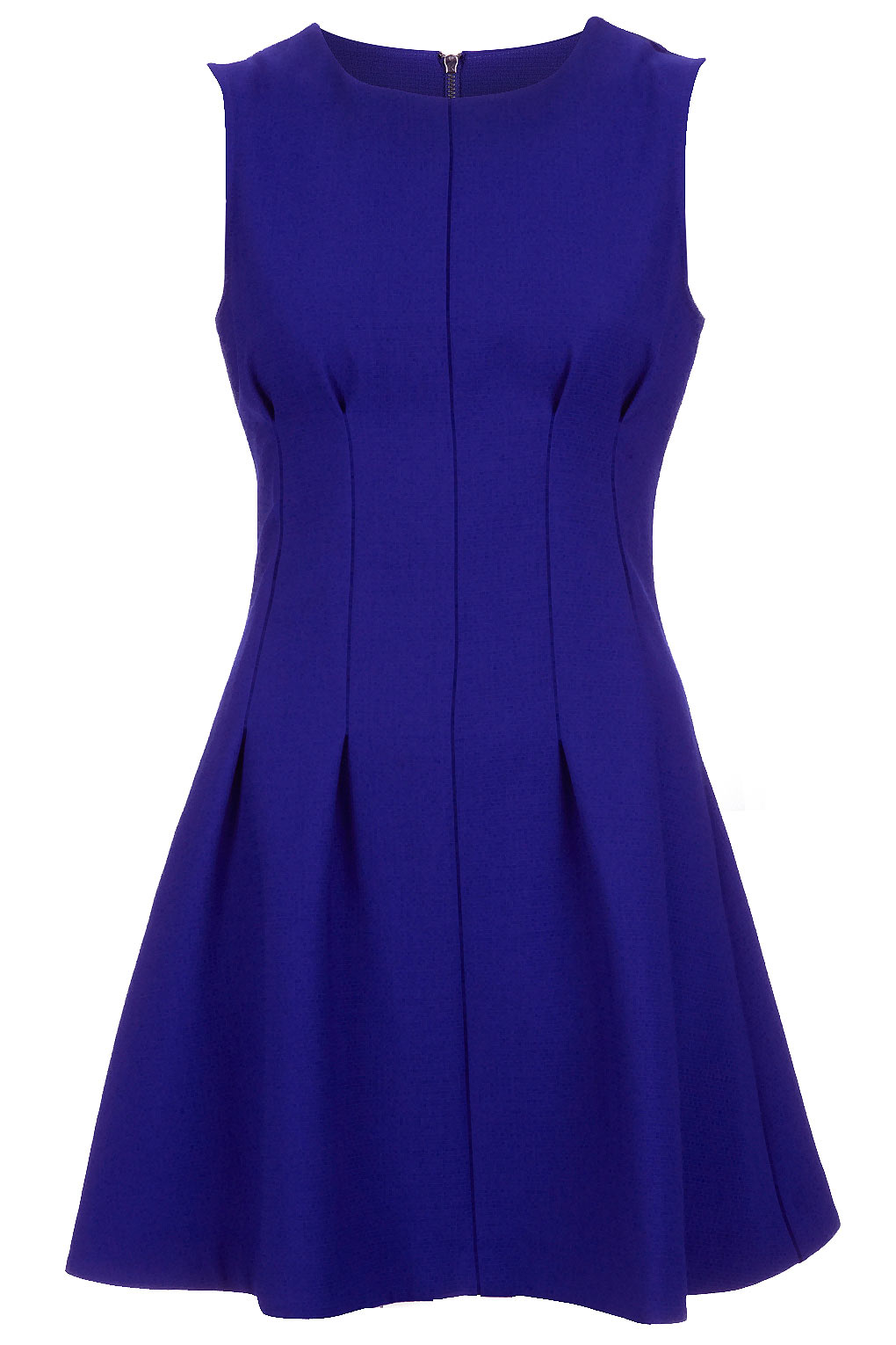 Lyst - Topshop Seam Waist Shift Dress in Blue