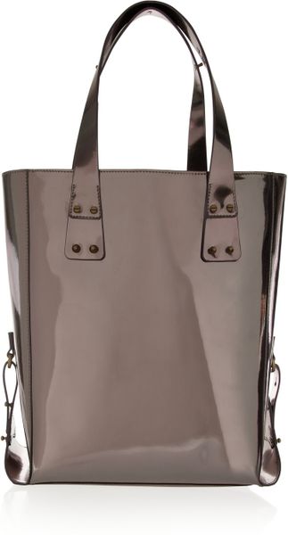 Mcq By Alexander Mcqueen Metallic Pvc Tote in Purple (lilac) | Lyst