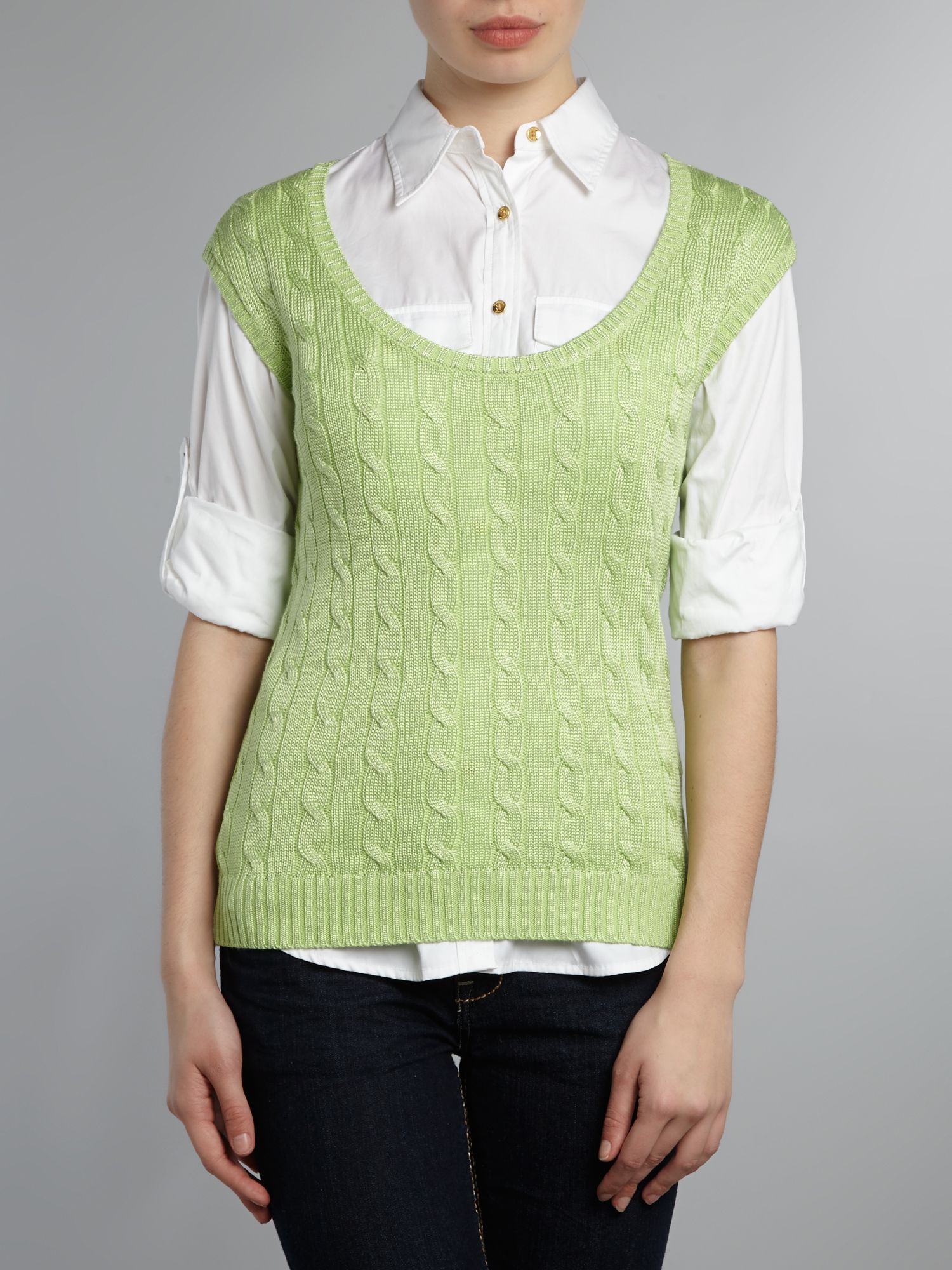 ralph lauren sleeveless jumper