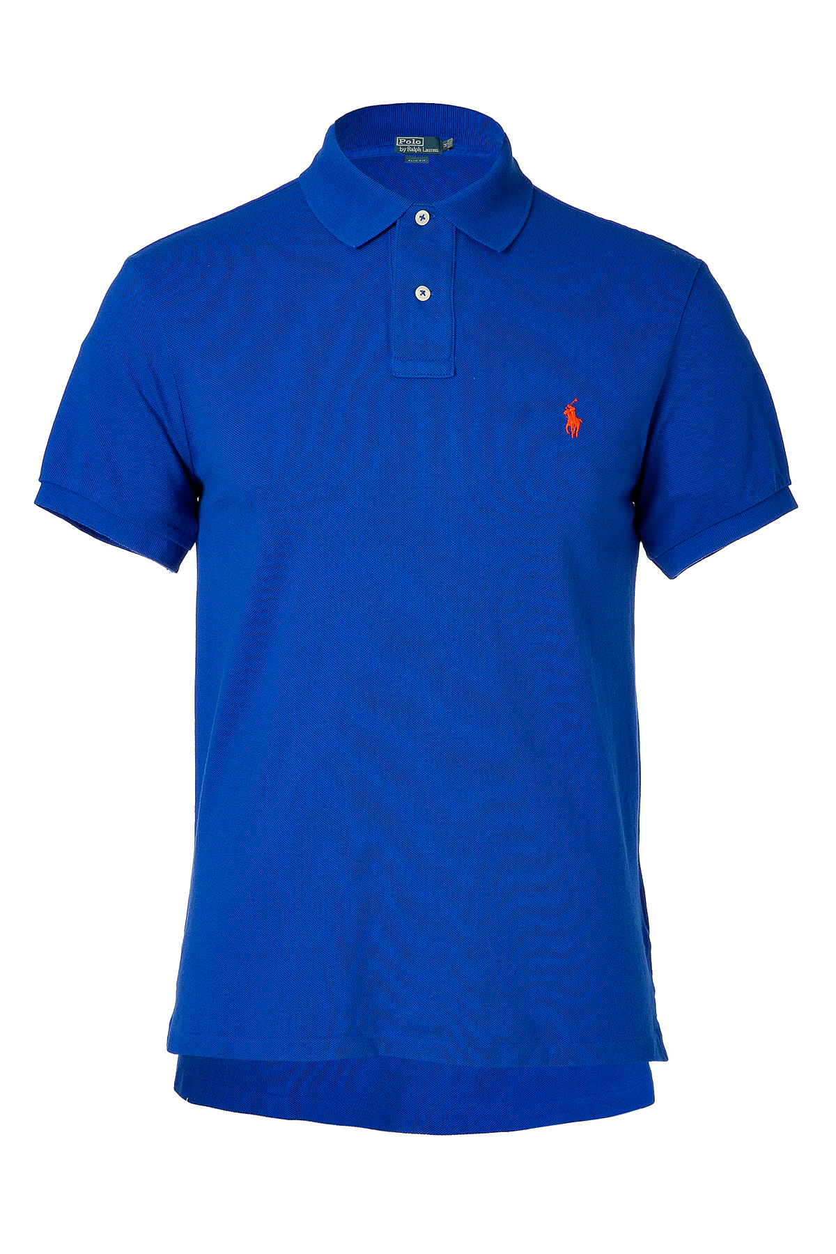 Ralph Lauren Pacific Royal Solid Weathered Mesh Slim Fit Polo Shirt in ...